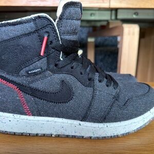 Jordan Black and Gray High-Top Sneakers